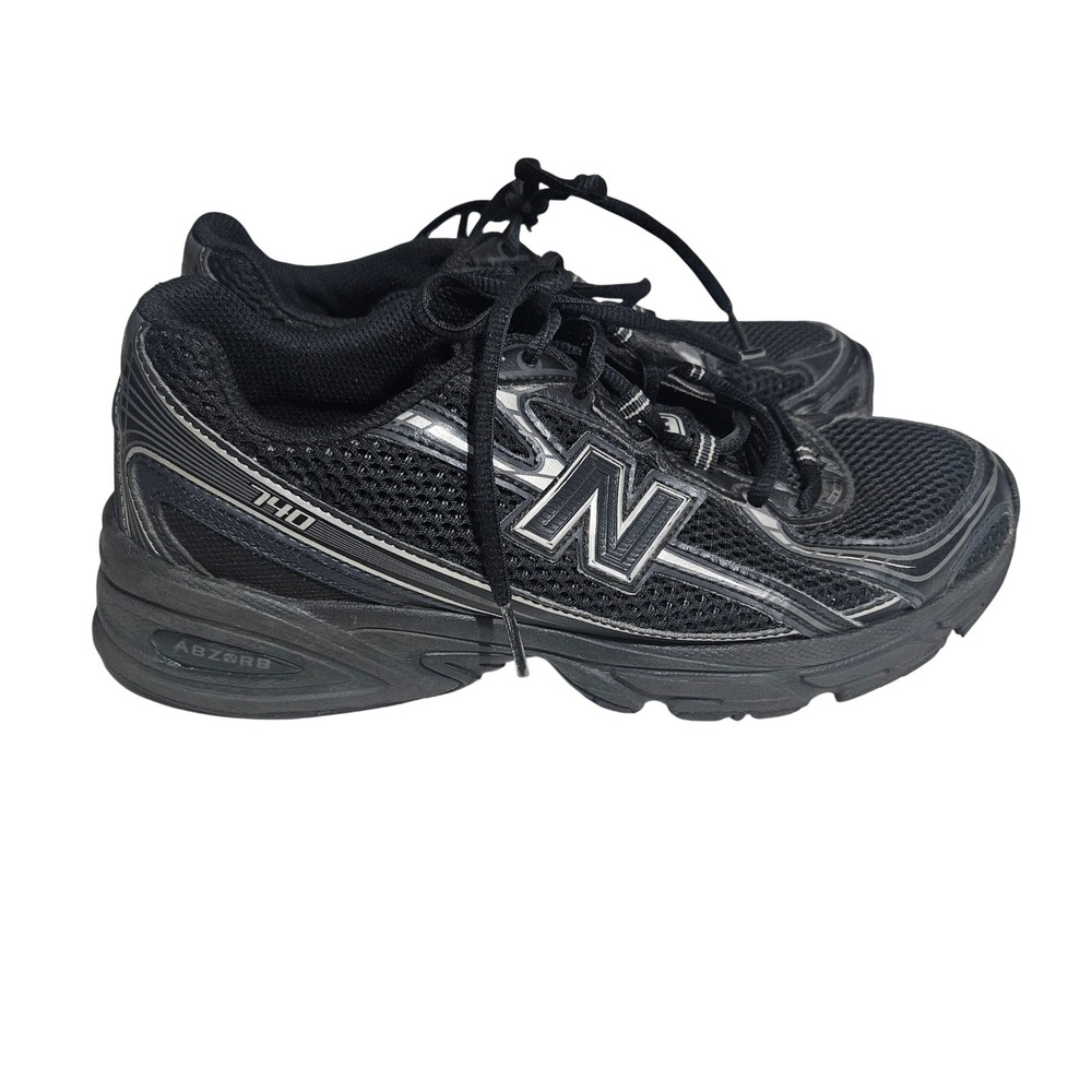 New Balance 740 Black Silver Mesh Running Shoes GR740BM Womens 6.5